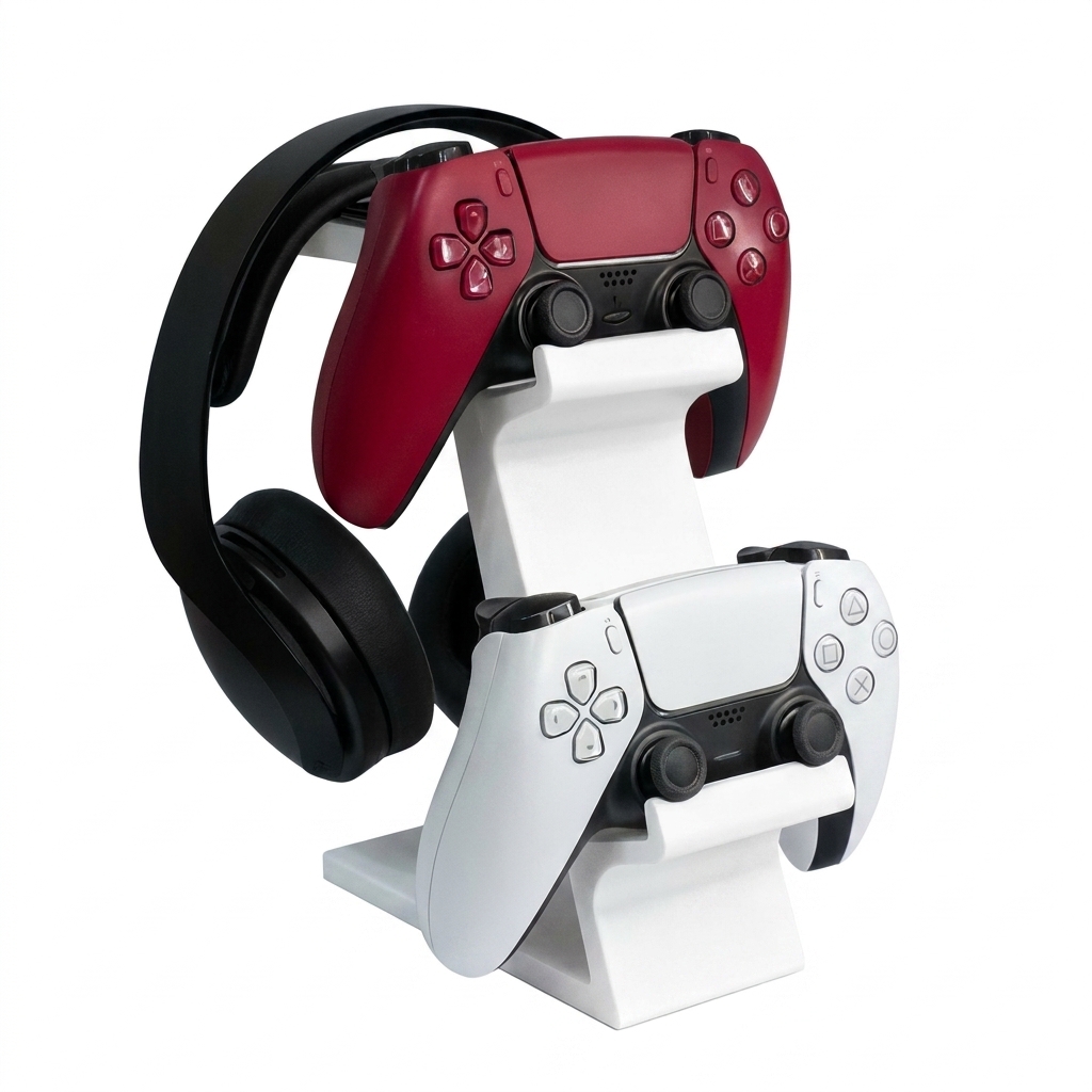 Controller Stand Holder - Soporte Integrado para Auriculares y Control
