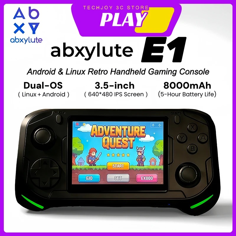 Gaming Console Os - Consola de Juegos Portátil Abxylute E1