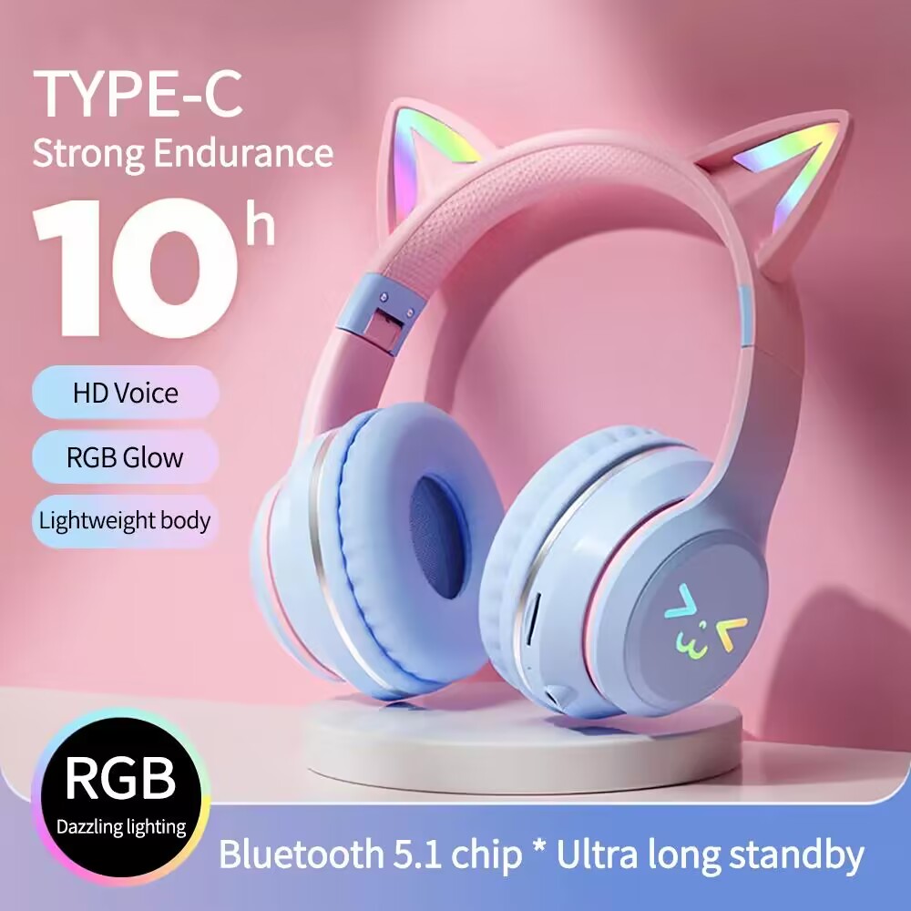 Gaming Console For Your Phone - Auriculares inalámbricos con brillo RGB 5,3,