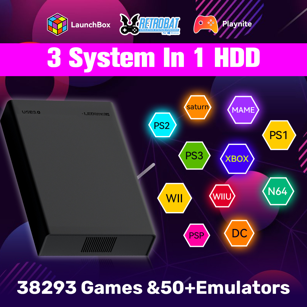 Gaming Console Os - Consola de videojuegos HDD Retro de