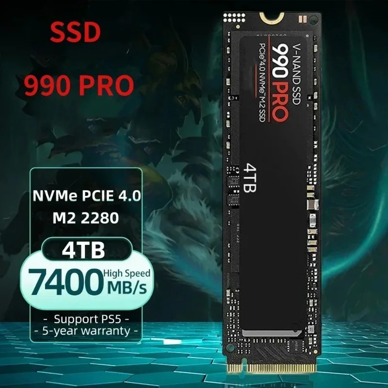 Auténtico SSD NVMe 990 PRO M.2 - Gaming Console Table reseña y precio