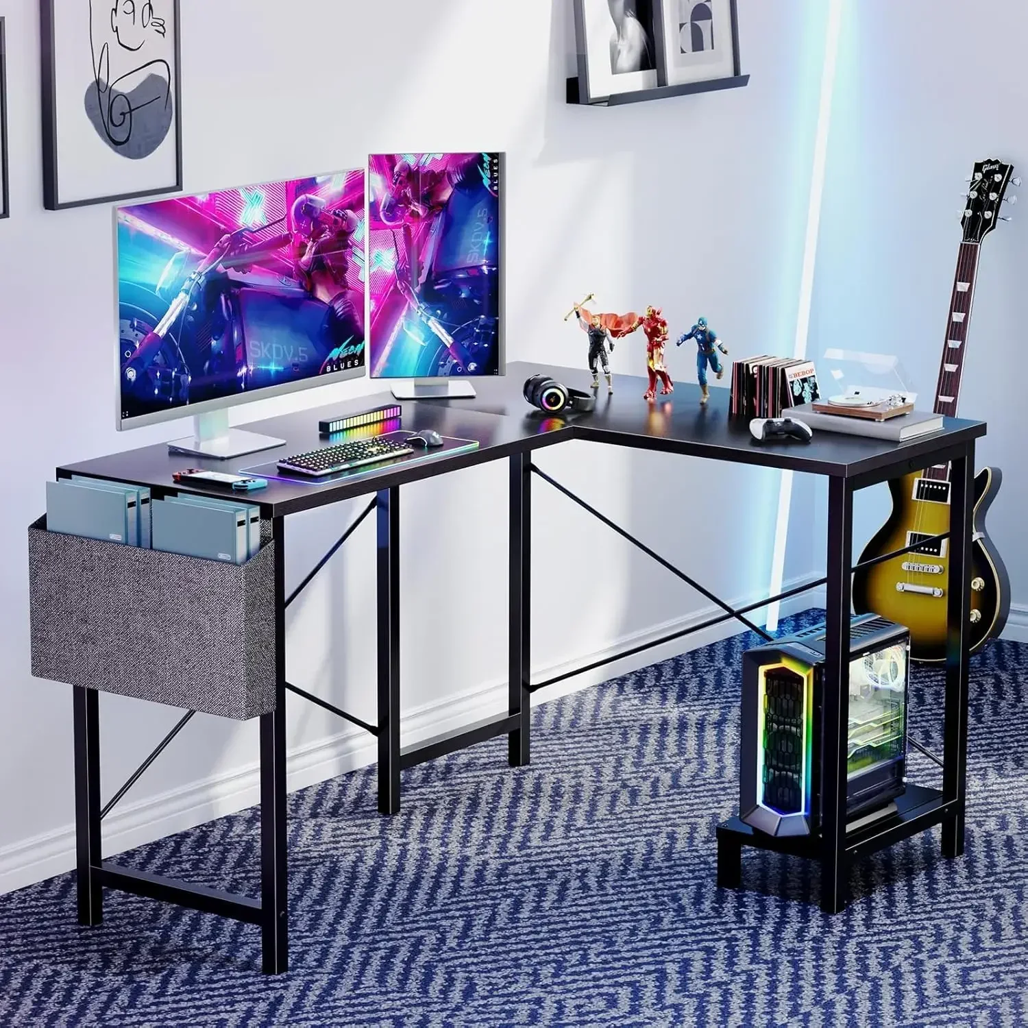 Escritorio en Forma de L - Esc - Gaming Console Table reseña y precio
