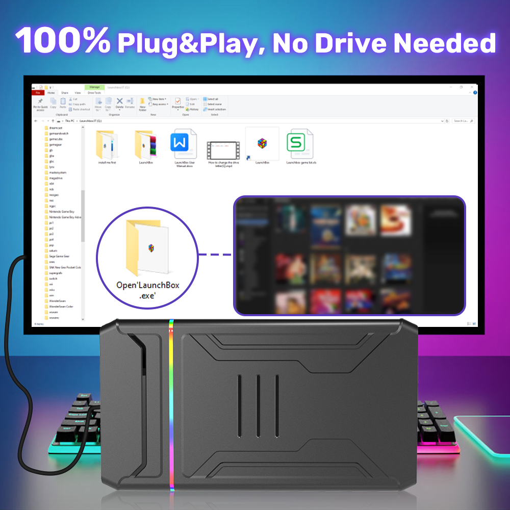 Disco Duro para Juegos Launchb - Gaming Console Os reseña y precio