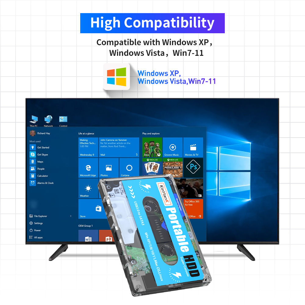 KINHANK 500G Gaming HDD Super  - Gaming Console Os reseña y precio